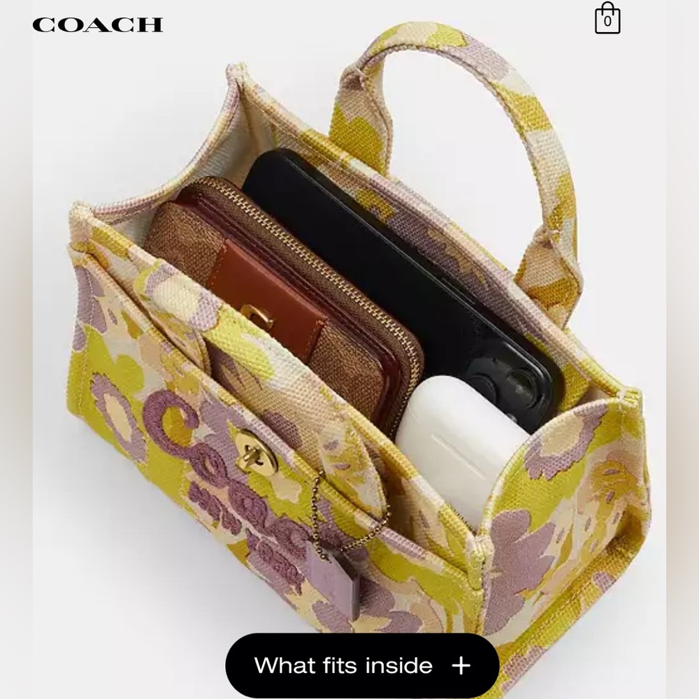 Coach Cargo Tote Bag 20 With Floral Print NWT sold out!!!!! - Picture 6 of 12